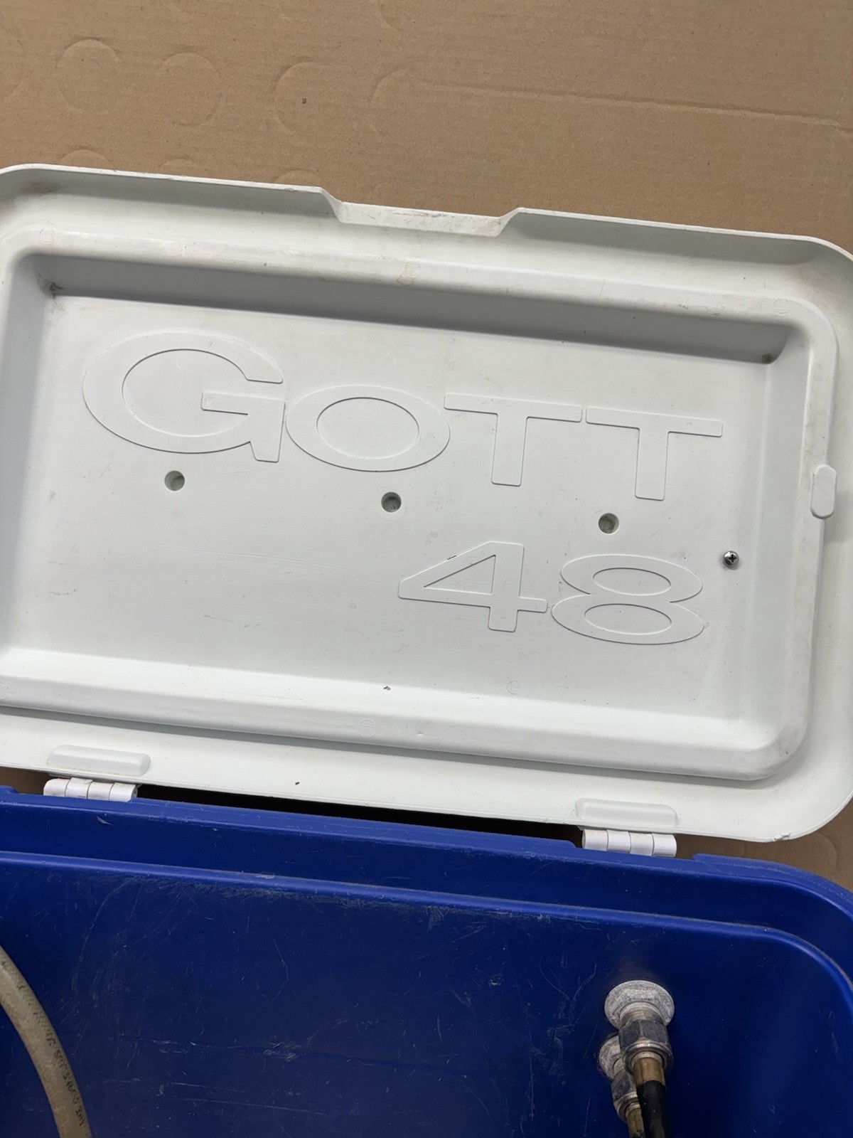 Dual Tap Jockey Box Homebrew Beer Keg Dispensing Cooler Tailgating 48 Qt Cooler