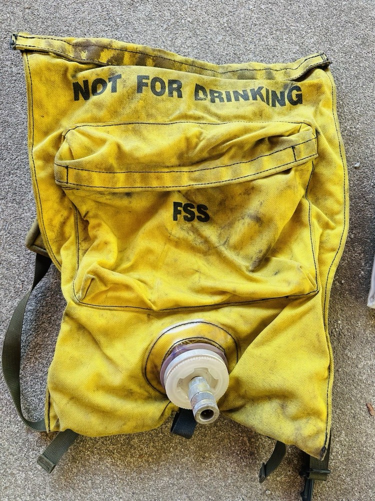FSS Firefighter Backpack Water Bag w/ adj. Shoulder Straps & Extra Bladder
