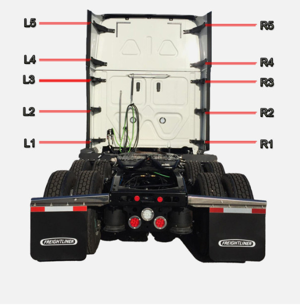 Fairing Hinge-L1 Left For Freightliner Cascadia 2008-2017