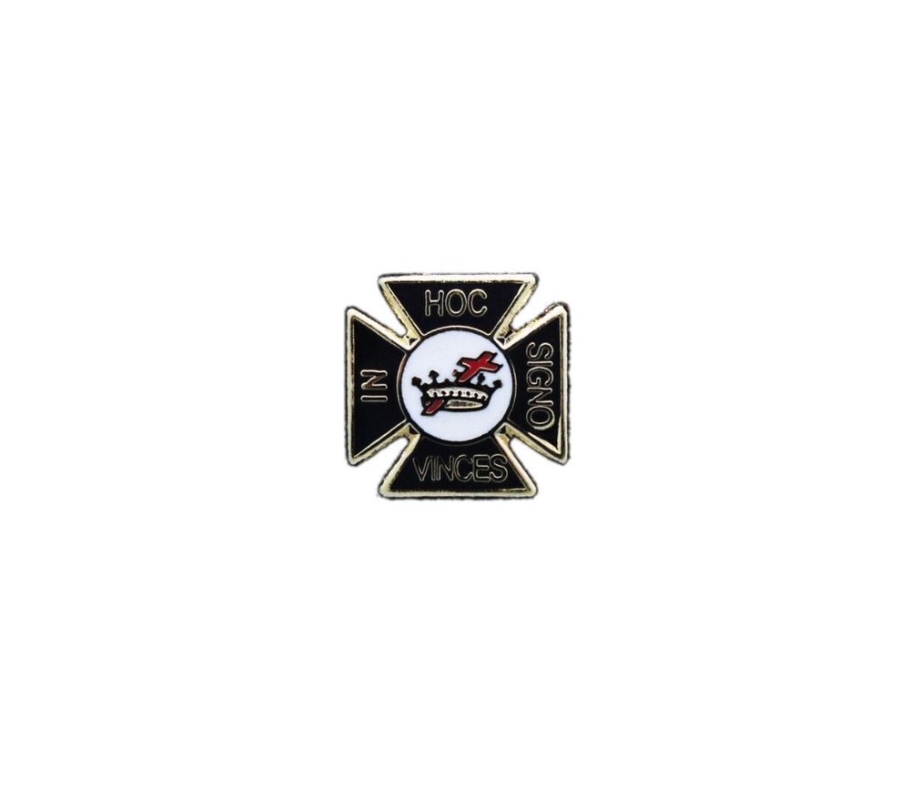 Malta Cross Knights Templar Commandery Masonic Lapel Pin