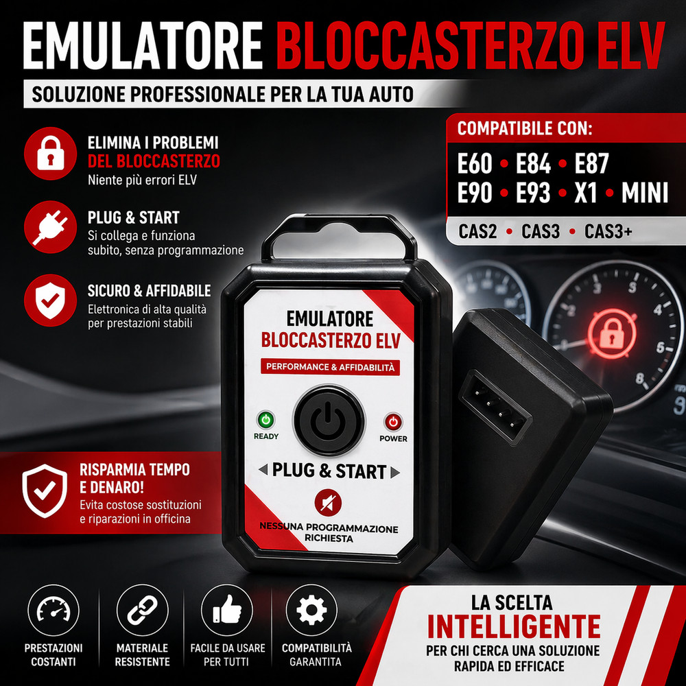 Steering Lock Emulator ELV For BMW E60 E84 E87 E90 E93 X1 MINI CAS2 CAS3 CAS3+
