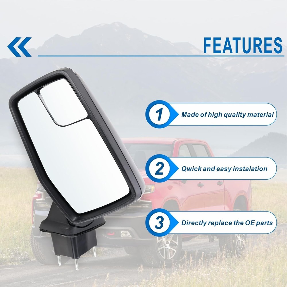 Driver Side Mirror GM1320583 5 Pin for Silverado
