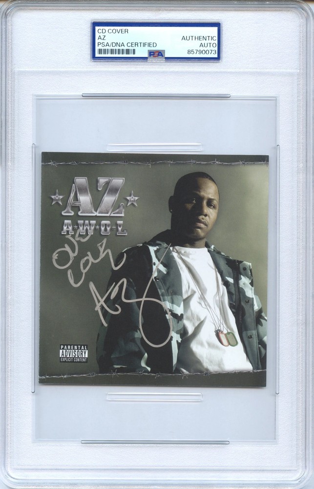 AZ Signed Autographed CD Cover "A.W.O.L." PSA/DNA Authenticated