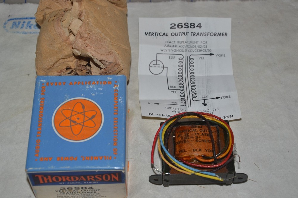 NOS NIB Vintage Thordarson 26S84 Vertical Output Transformer