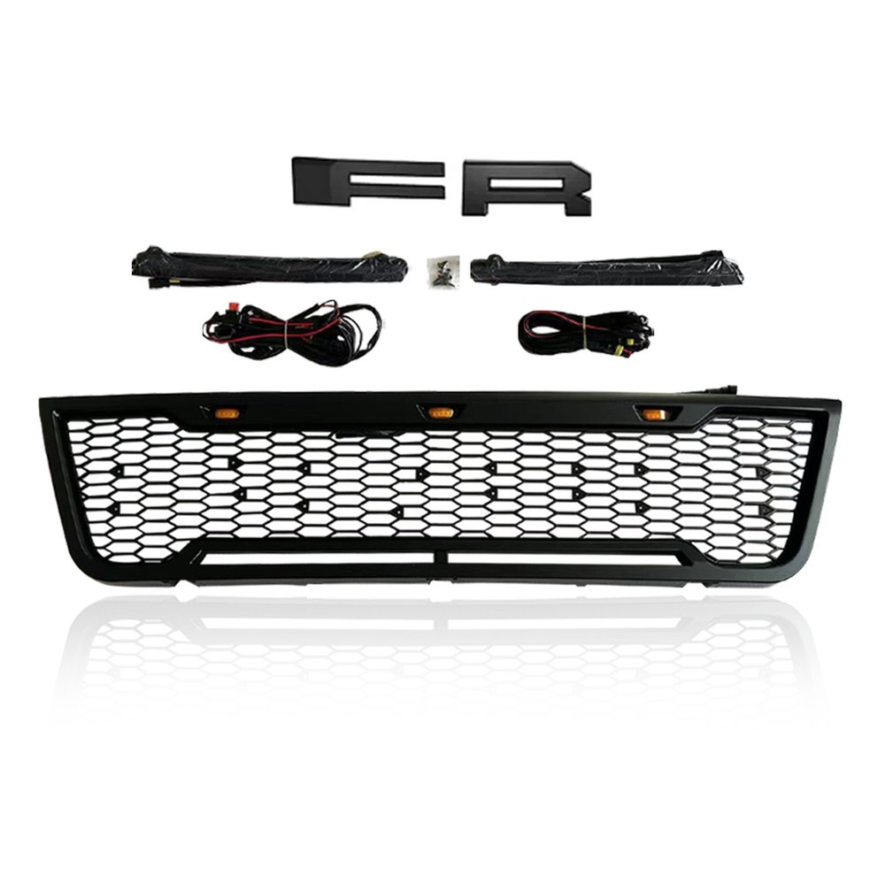 Front Grille for 2003-2007 Econoline E150 E250 E350 Grill with LED Light Bars