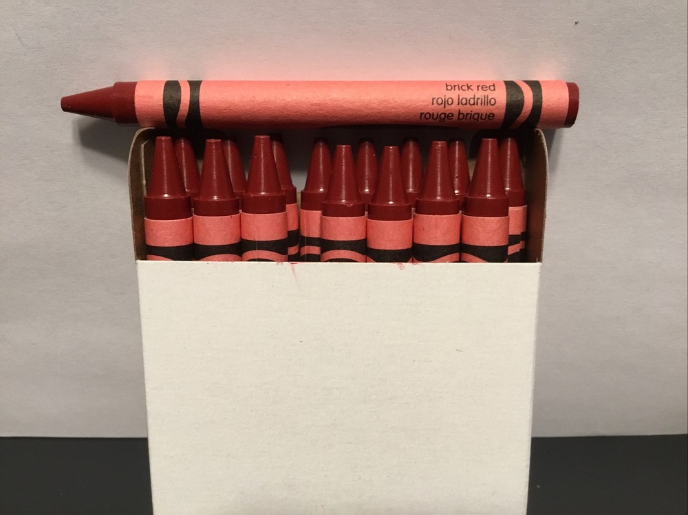 (16) Crayola Crayons (brick red) BULK