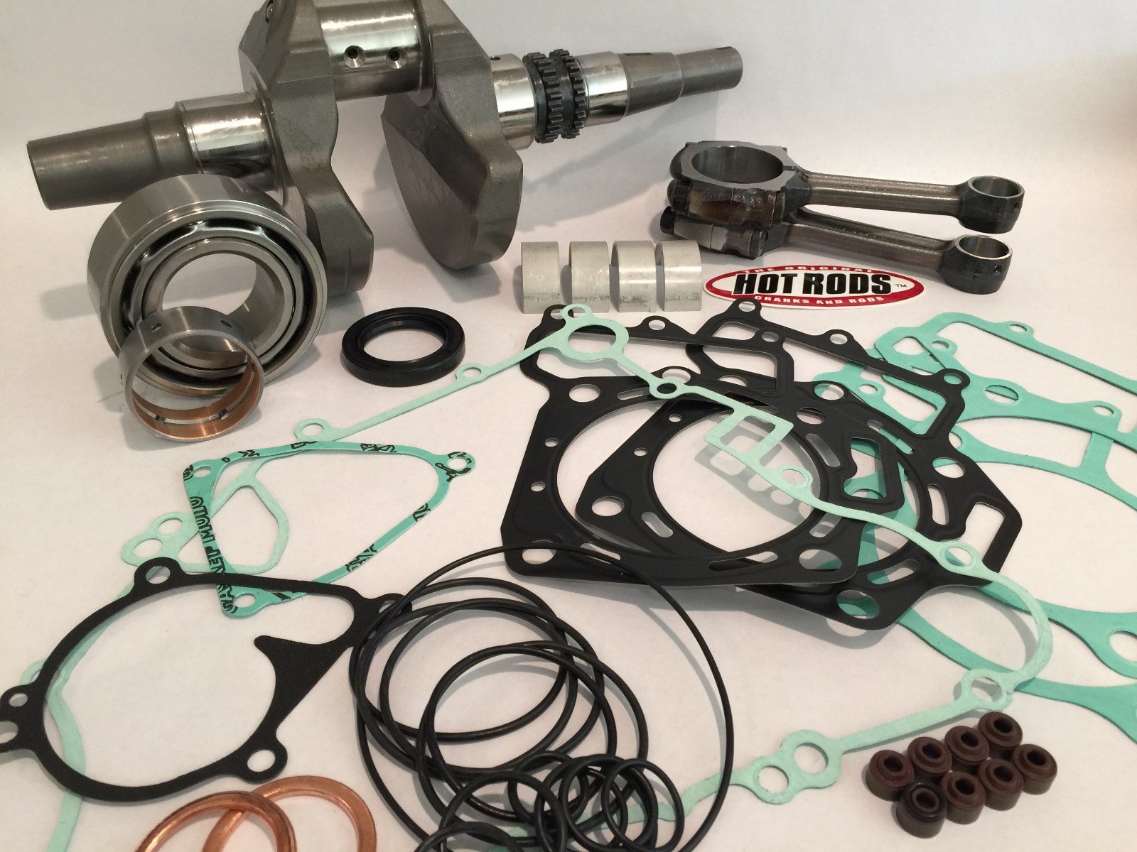 12-20 Brute Force 750 Bottom End Hotrods Crank Rods Rebuild NGK Plugs Cam Chains