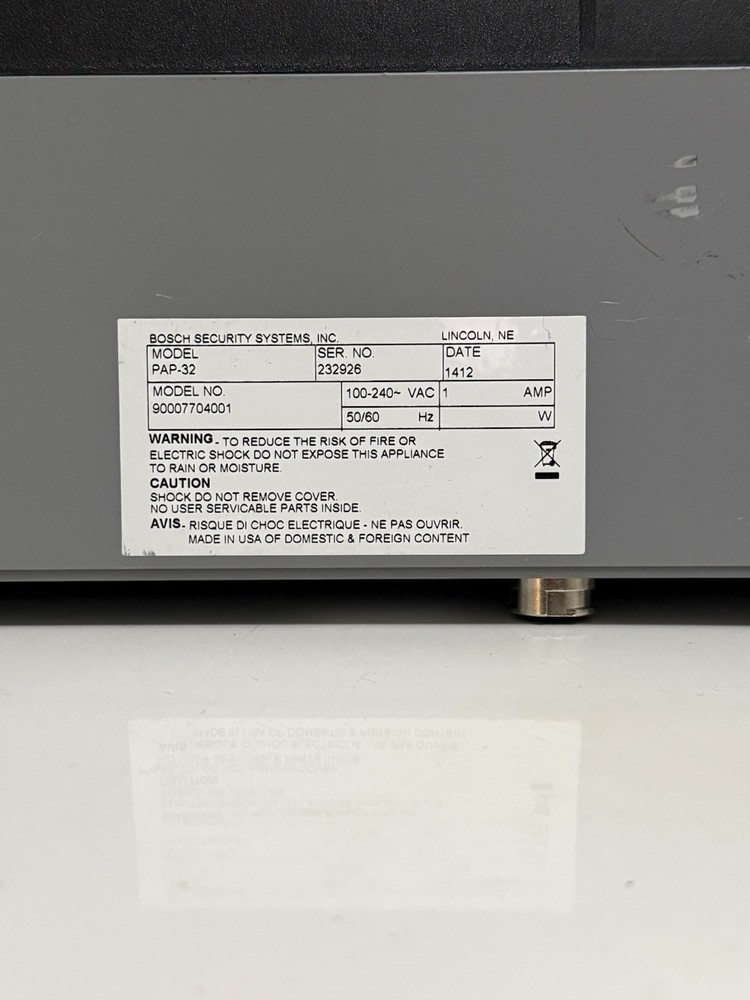 RTS Bosch PAP-32 90007704001 32 Position Program IFB Assignment Panel