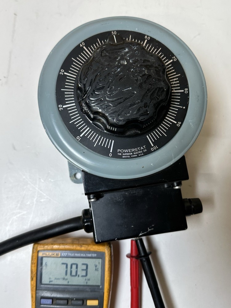Powerstat 3PN126 Variable Autotransformer 15A Output 0-140V