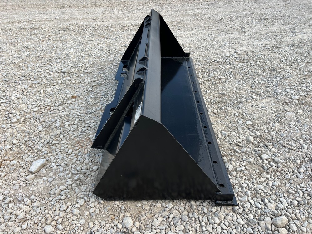 Rock Solid 66" Compact Tractor Smooth Bucket Universal Mount Loader Attachment