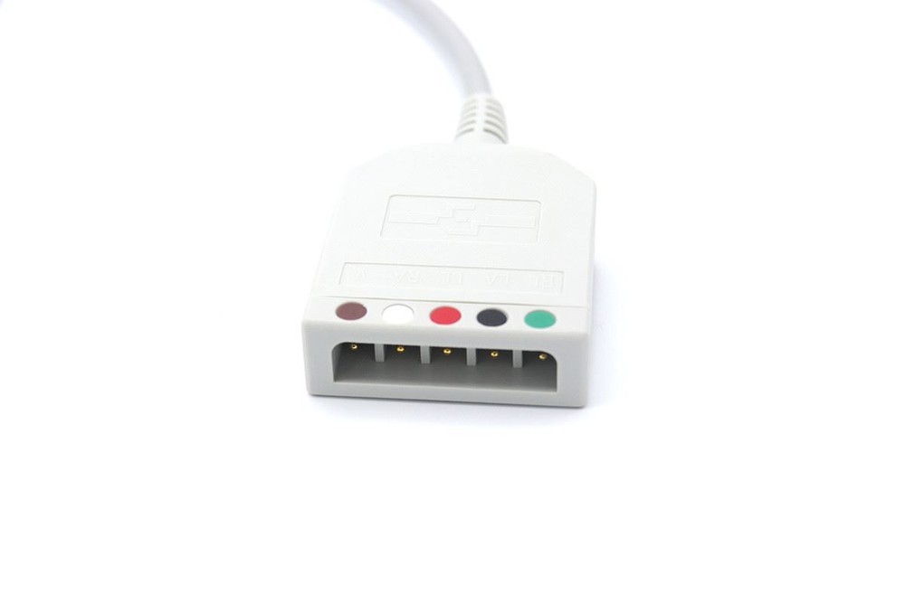 AAMI ECG Compatible Trunk 6 Pin 5 Leads
