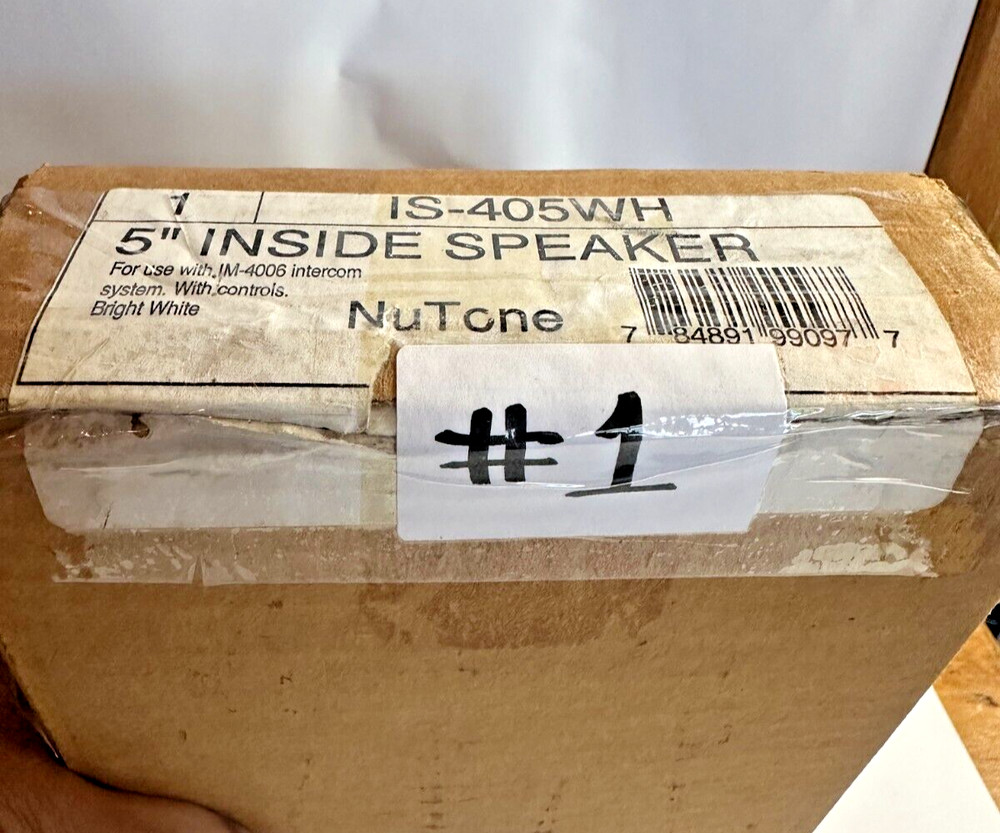 NuTone IS-409WH 5" Inside Speaker for IM-4006 Intercom System "Bright White" #1