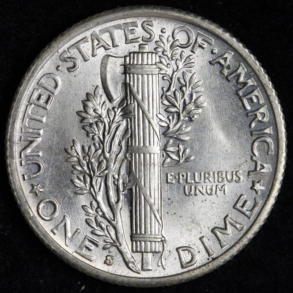 1940-S Mercury Silver Dime GEM BU *UNCIRCULATED* MS E288 T