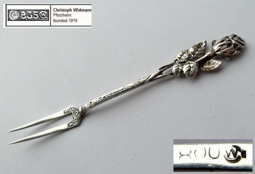 Serving Fork, Rose, Christoph Widmann, 800 Silver G314
