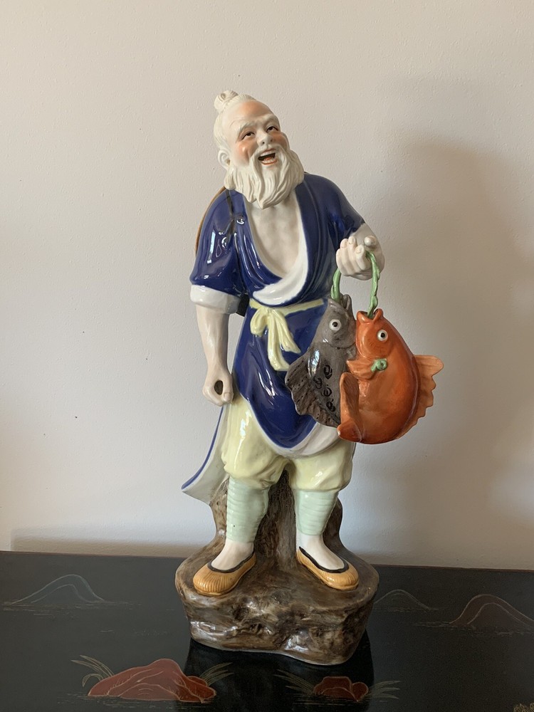 Chinese Figure Fishman 42cm H