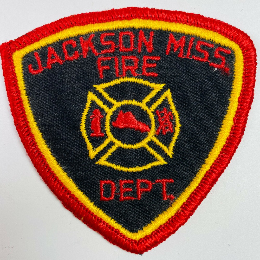 HAT SIZE Jackson Fire Mississippi MS Patch E7