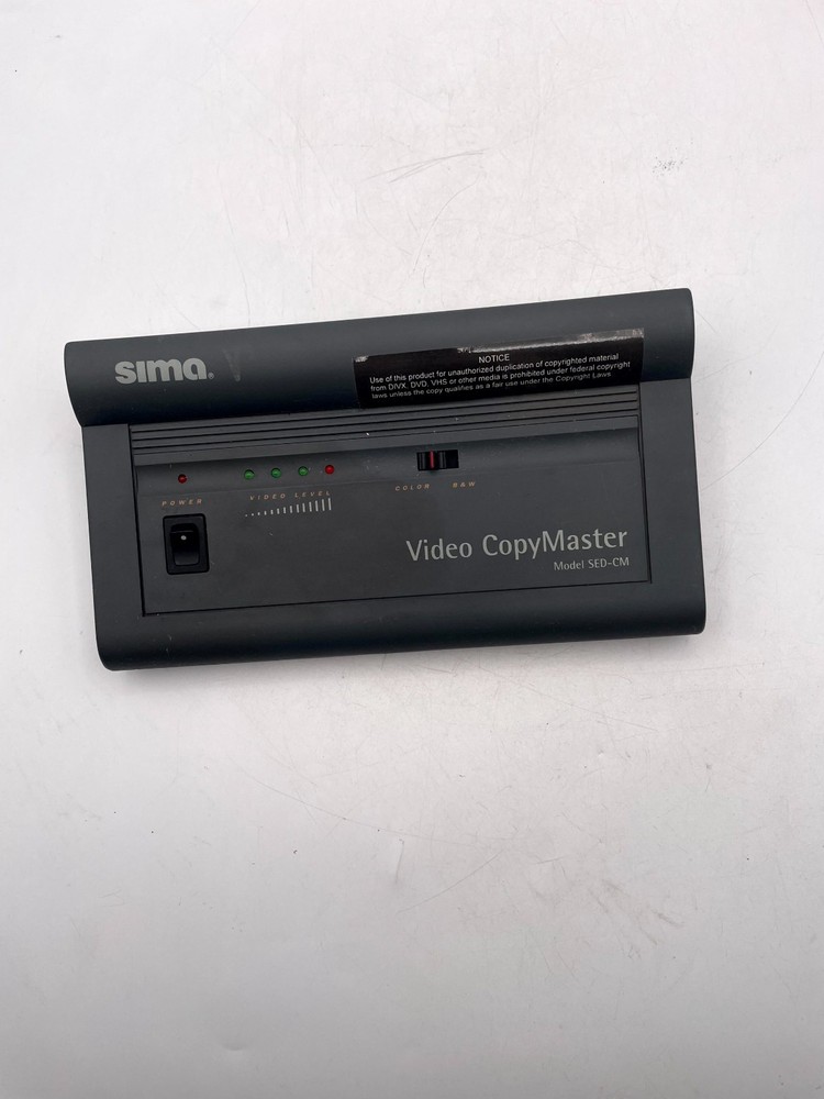 Sima Video CopyMaster SED-CM Compact Automatic Video Enhancer & Duplicator Black