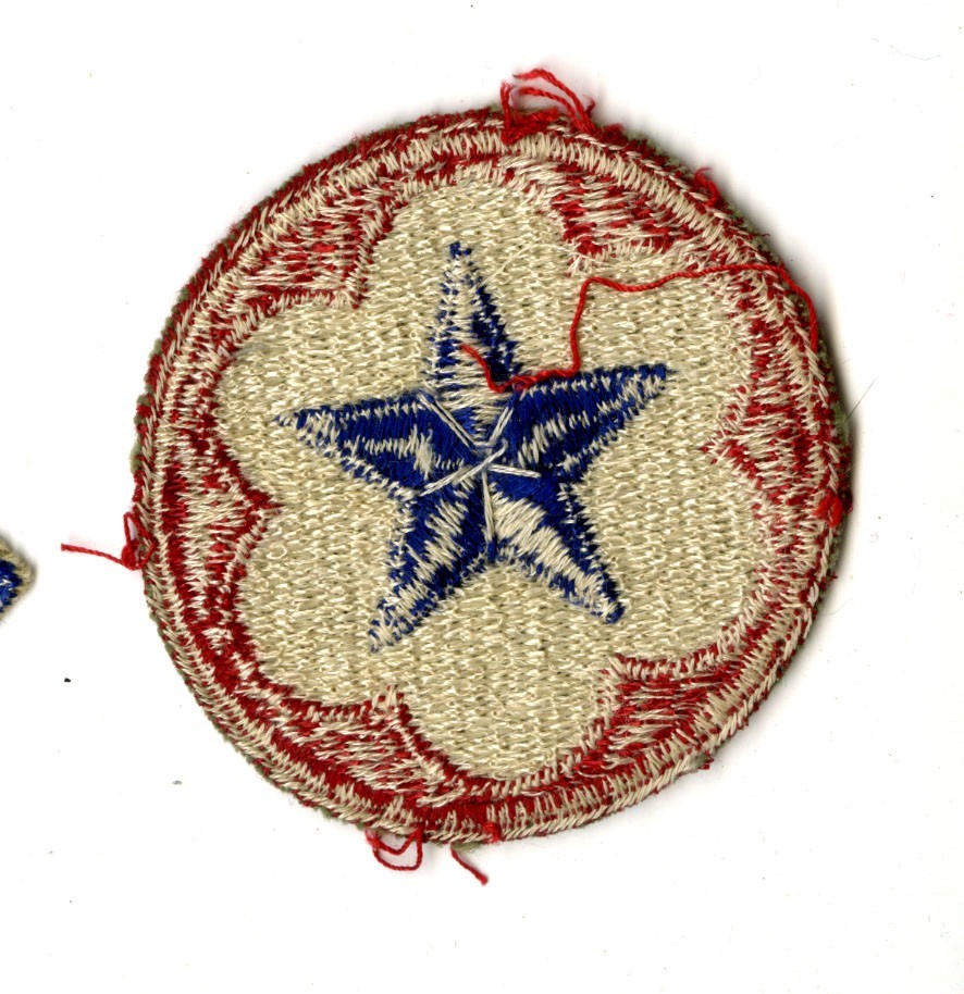 Army Service Forces White Back Patch WWII Vintage