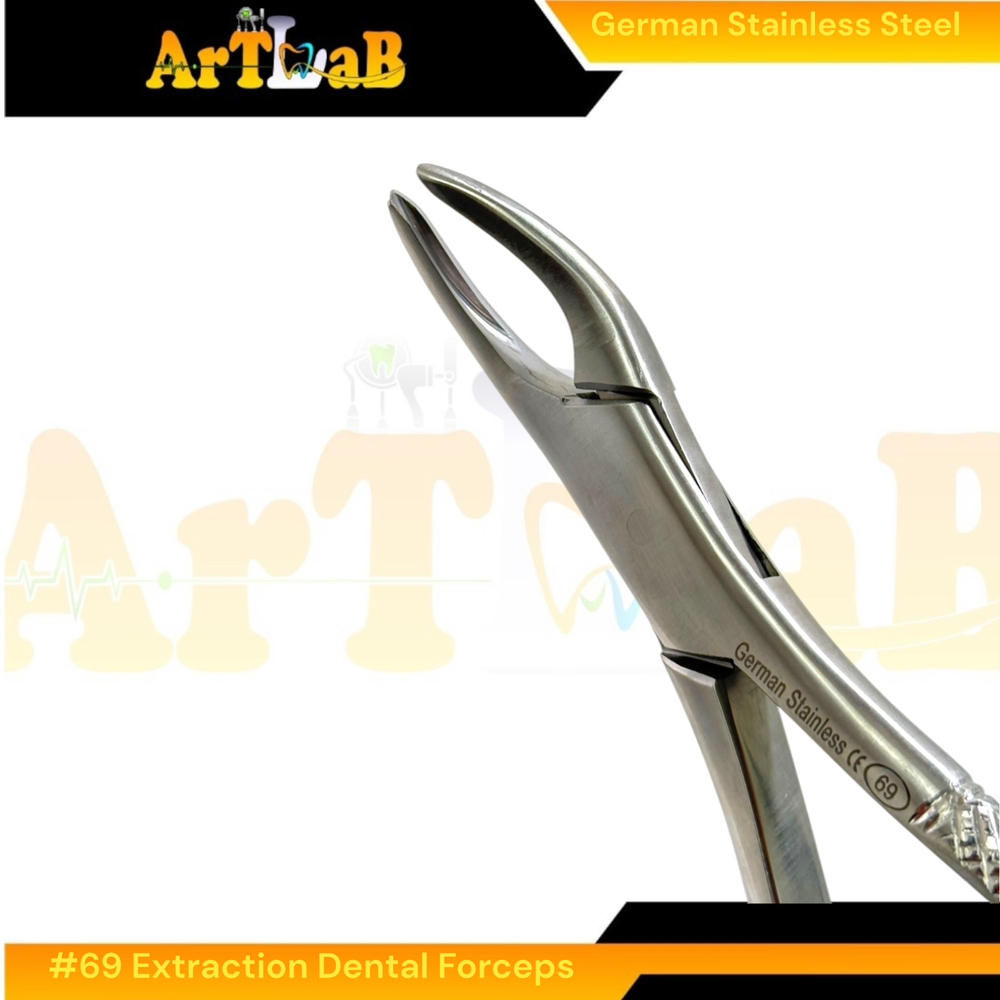 No. 69 Fragment Root Forceps - Upper & Lower Root Extraction Dental Pliers -1 EA