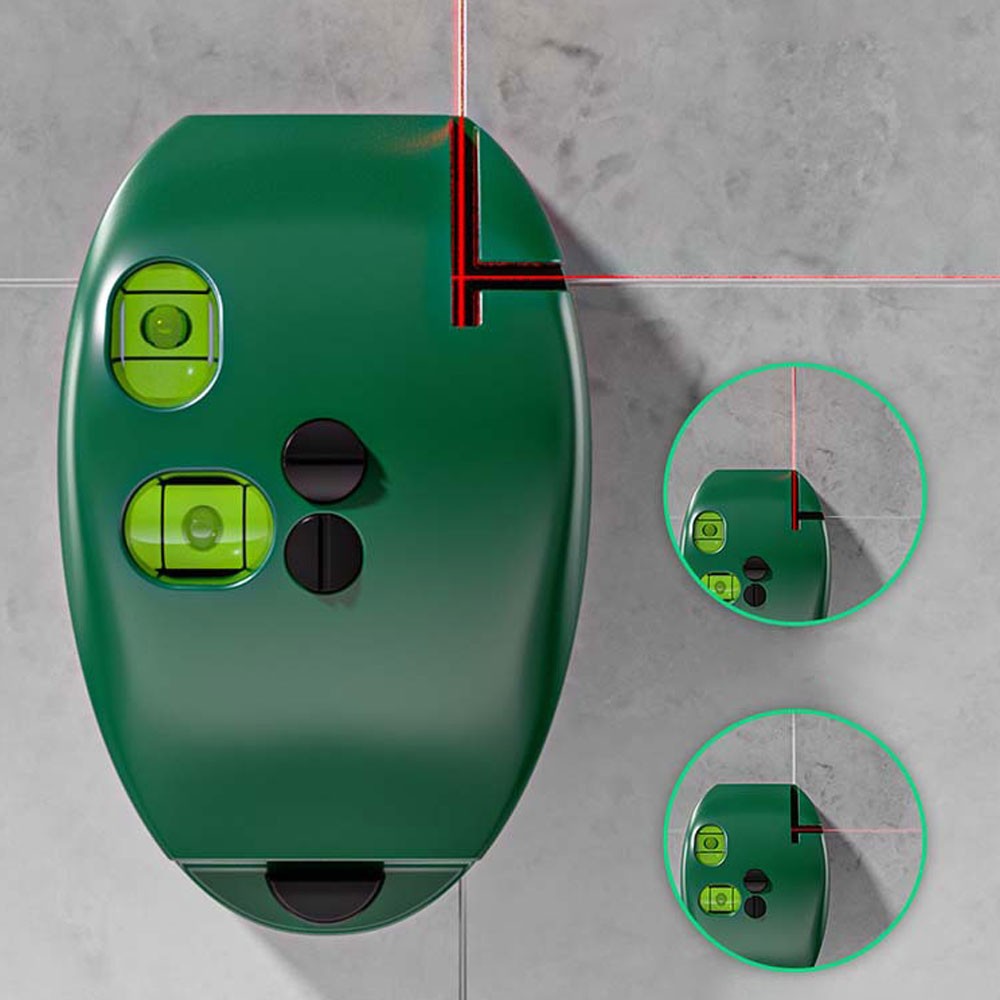 Mini 90° Laser Level Vertical Horizontal Laser Line Projection Measuring Tools