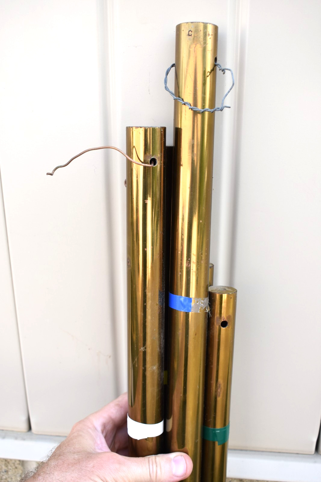 Set of 5 Church Chimes, Great Sound! 'F,C,F,C,A' Notes (CU496) chalice co.