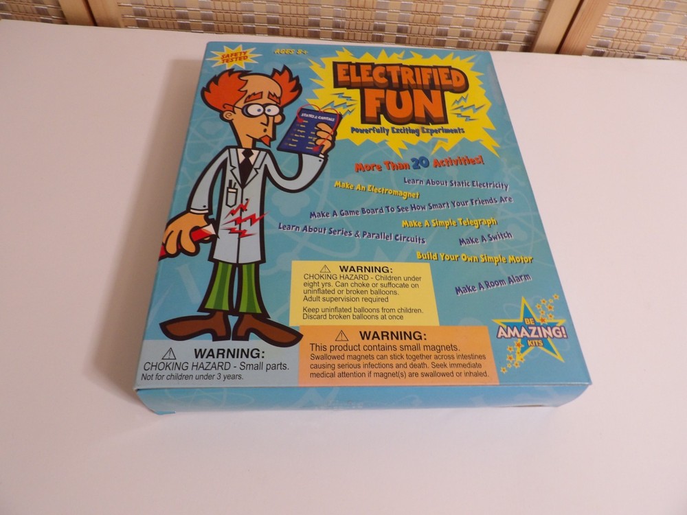 Be Amazing! "Electrified Fun" - 20 Powerfully Exciting Experiments Kit Set