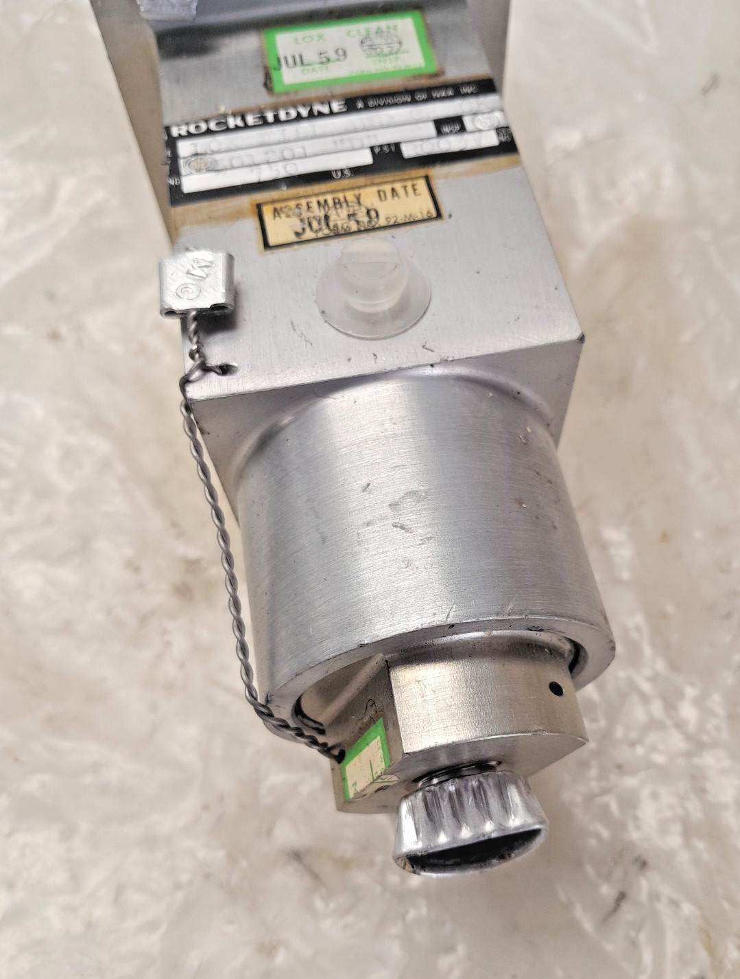 Surplus NOS Rocketdyne Liquid Oxygen LOX Fill and Check Valve Rocket Engine NASA