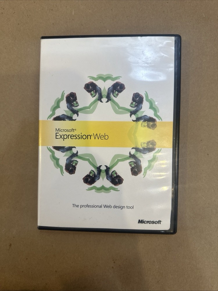 Microsoft Expression Web – Case & CD, 2007, English