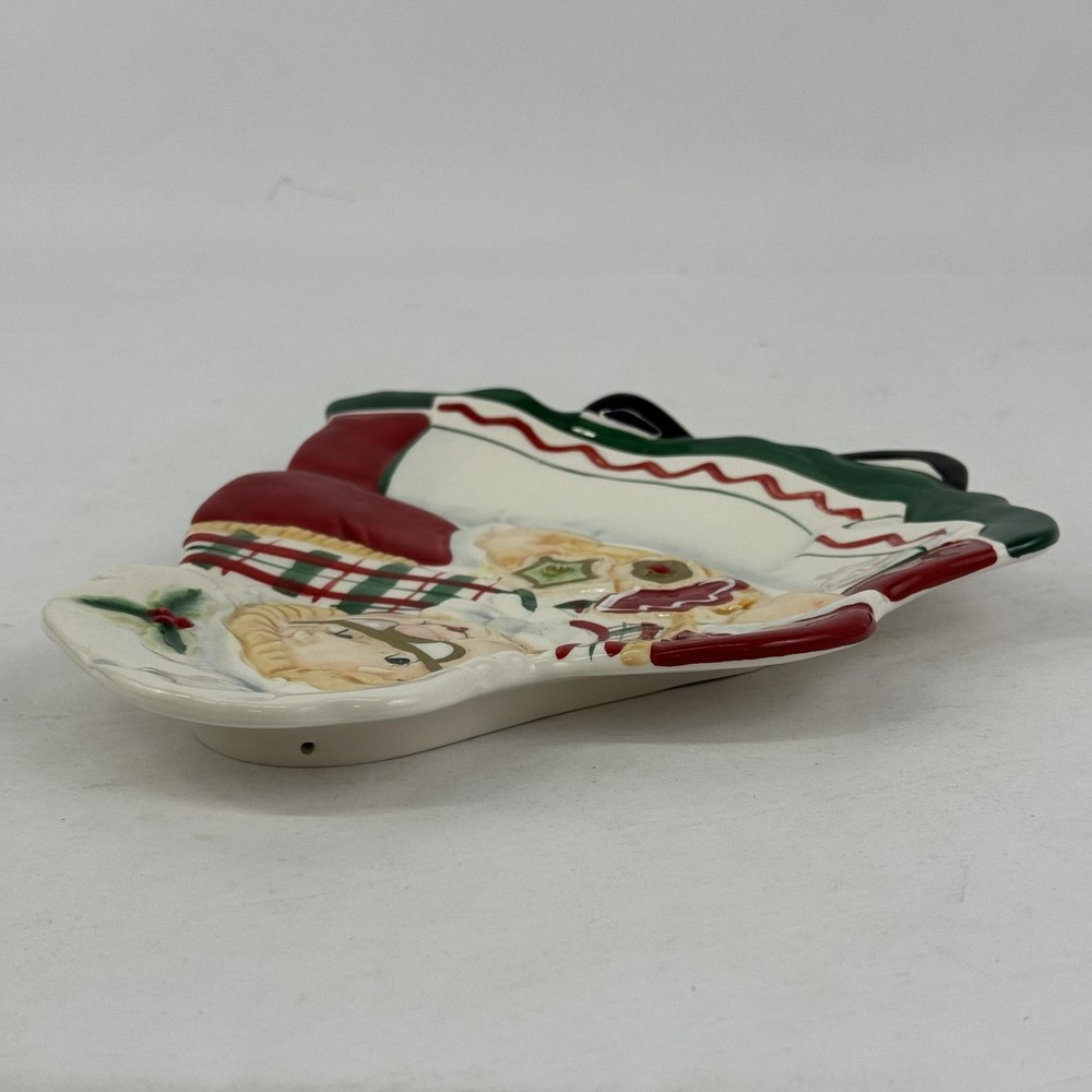 Fitz and Floyd Gift Gallery Mrs. Clause Christmas Cookie Plate