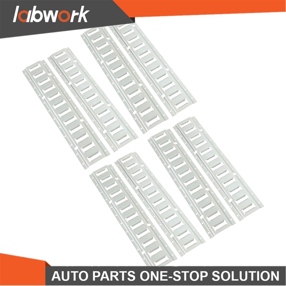 Labwork E Track Tie Down Rail Kit 8× 2' E-Track Bar Rails For Garages Trailers