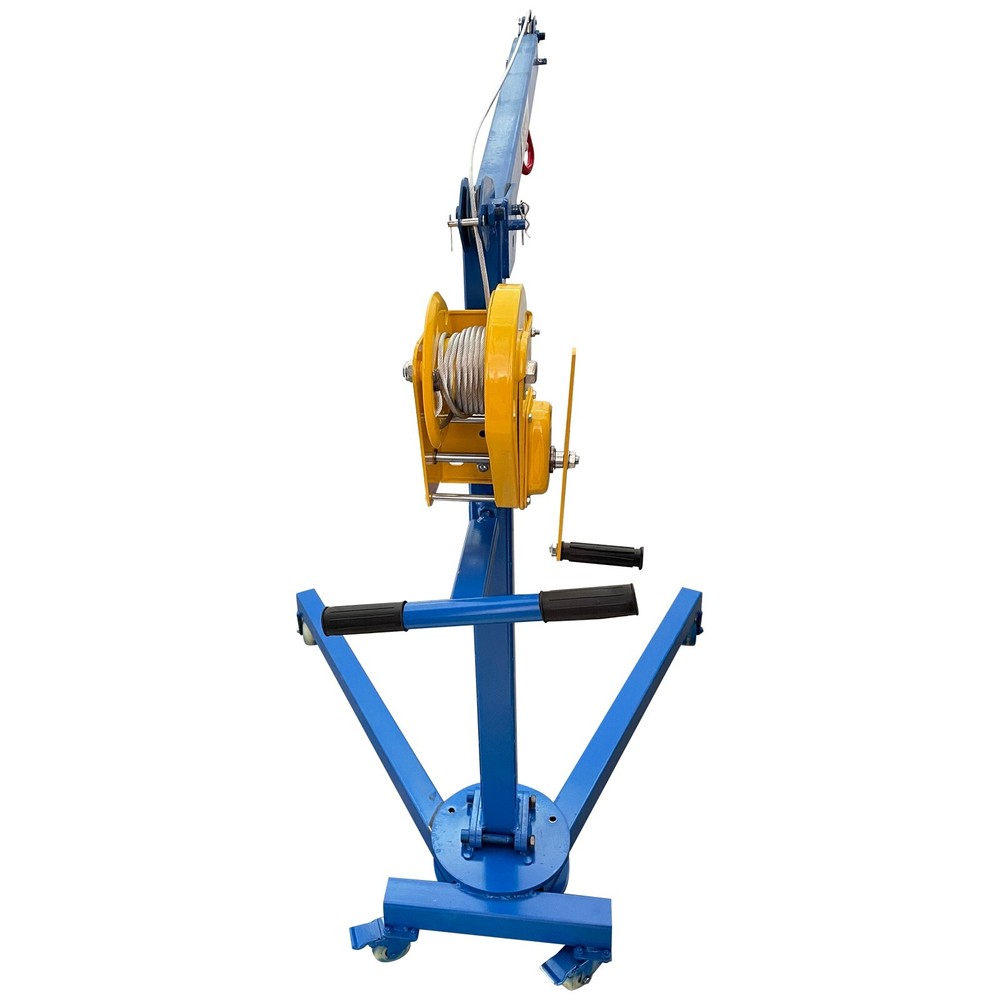 Small Portable Folding Elevator Hoist Lifting Machine Hand Crane Max. 1100LBS