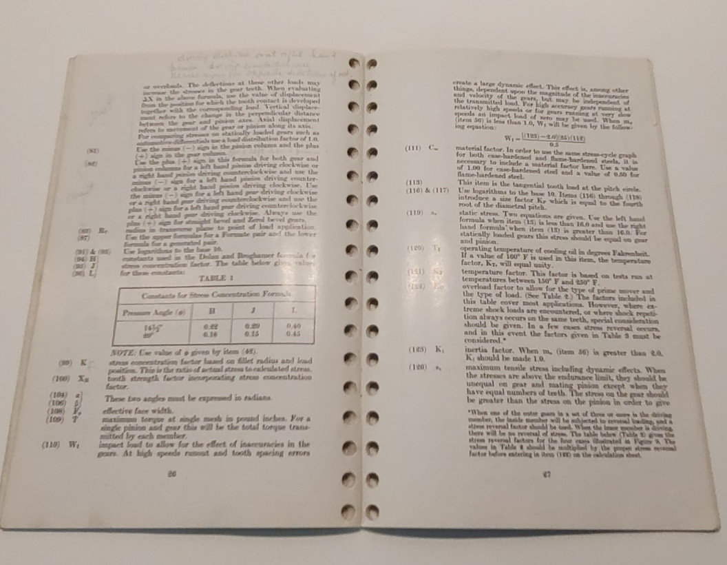 Lot of Gleason Works Handbooks for Bevel and Hypoid Gear Engineering Standards