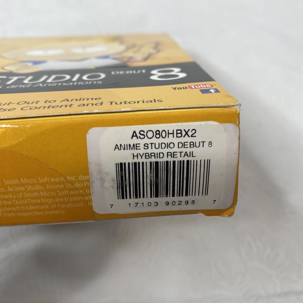 Smith Micro Anime Studio Debut 8 (Retail,1 User) - Full Version for Mac, Window…