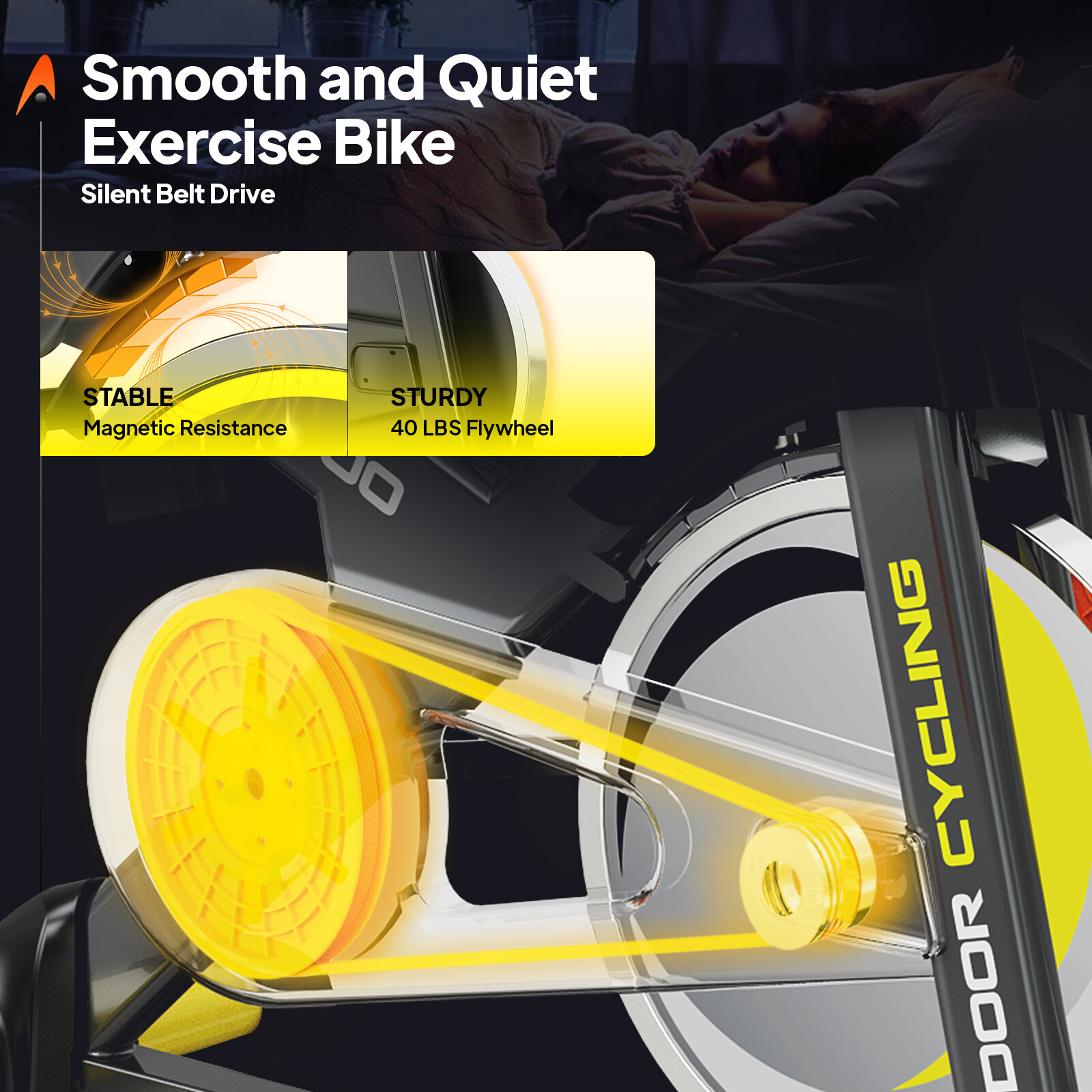 Home Indoor Exercise Bikes Pro Fitness Cardio Cycling Bike Stationary Bike Cycle