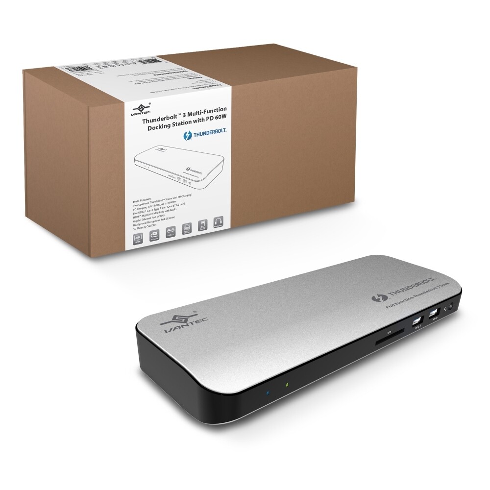 Vantec Thunderbolt 3 Multi-Function Docking Station with PD 60W