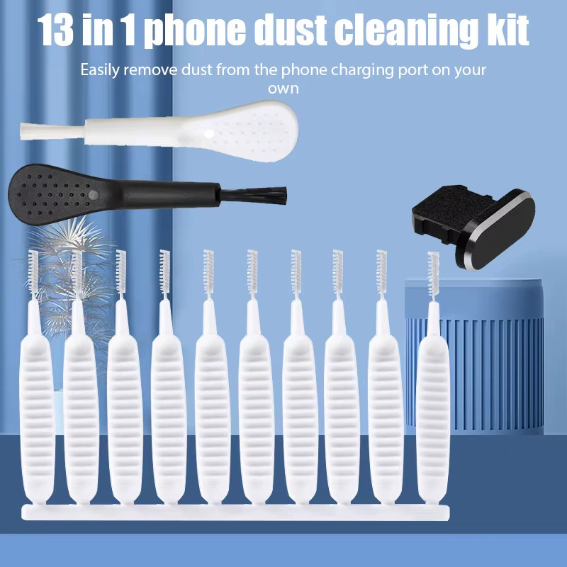Cell Phone Speaker Dust Removal Tool Kit, Cleaner for iPhone, Samsung - 14Pcs