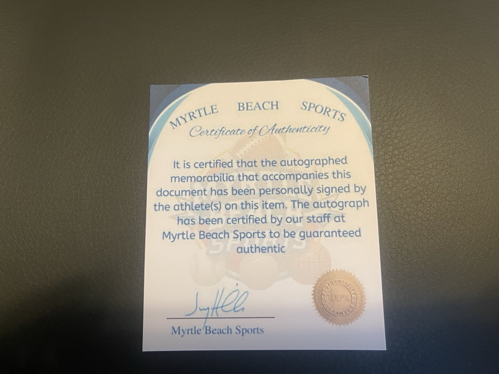 Arch Manning Autographed Football w/COA (Texas Longhorns)