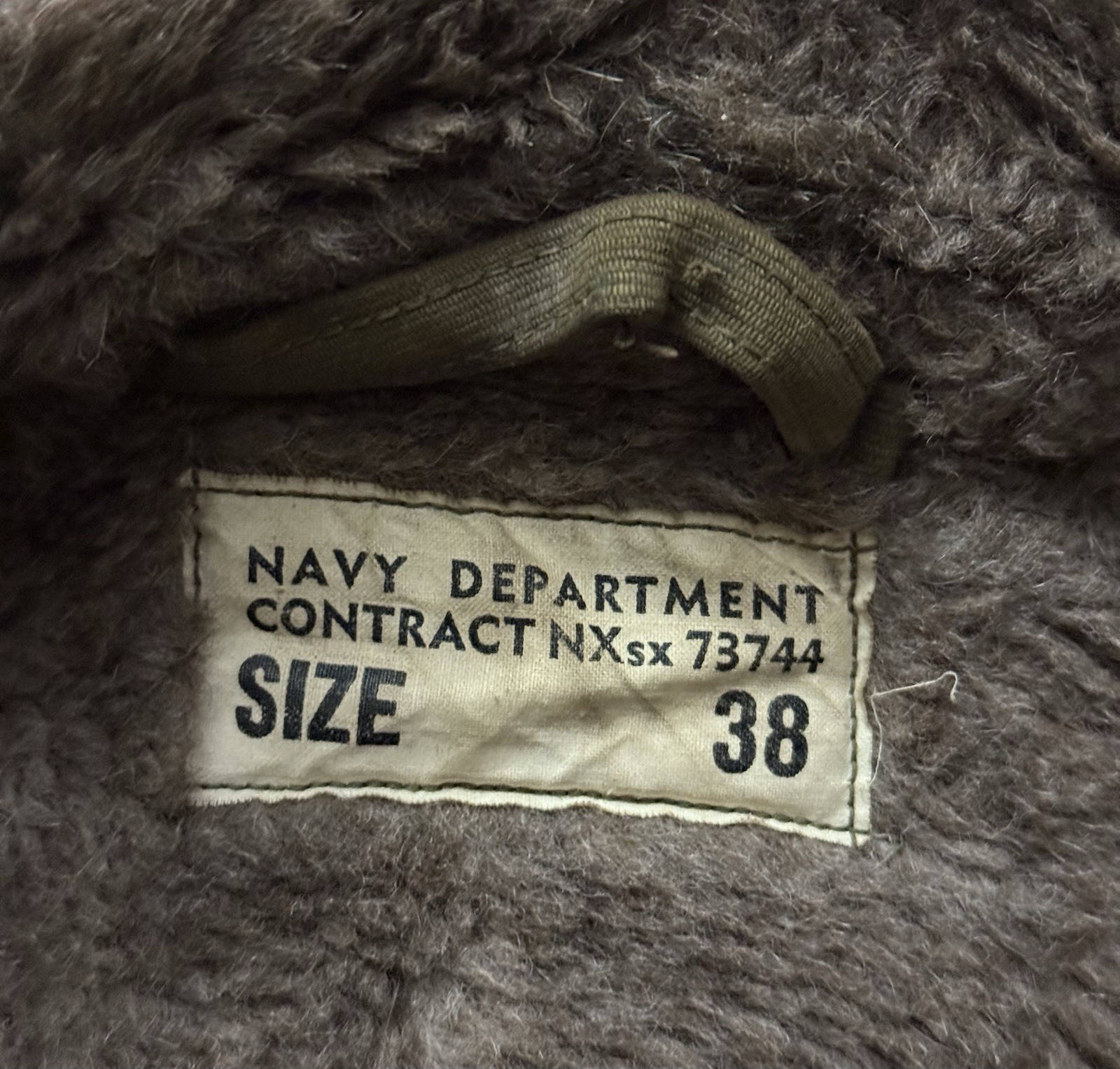 Vintage WW2 40s USN US Navy N1 Deck Jacket Size 38 Medium M Named NXsx 73744