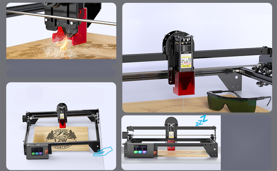 Longer Laser Engraver 60W Laser Cutter 400*400MM High Precision Laser Engrave