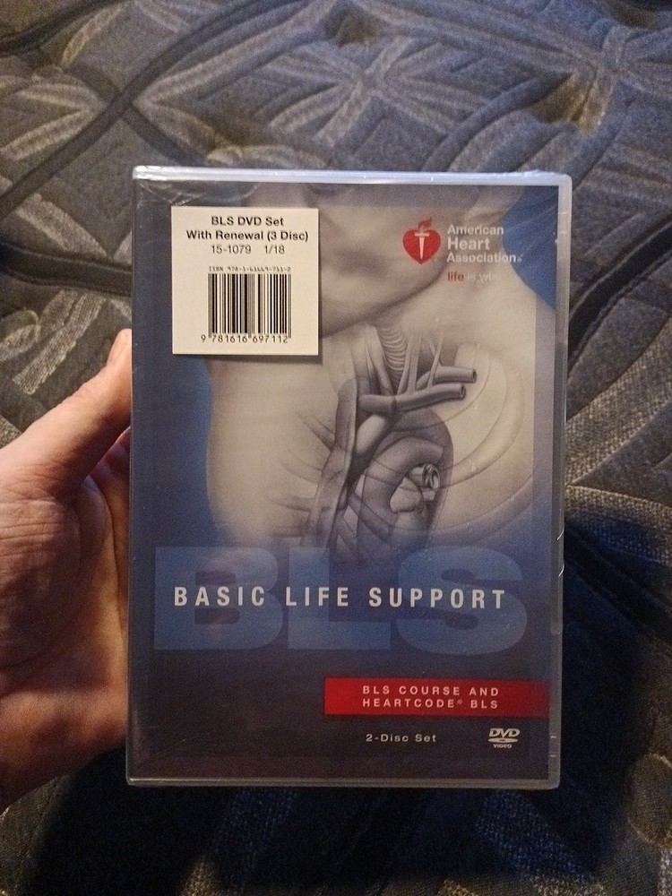 AHA Basic Life Support DVD Set : BLS Course, HeartCode BLS, and BLS Renewal New