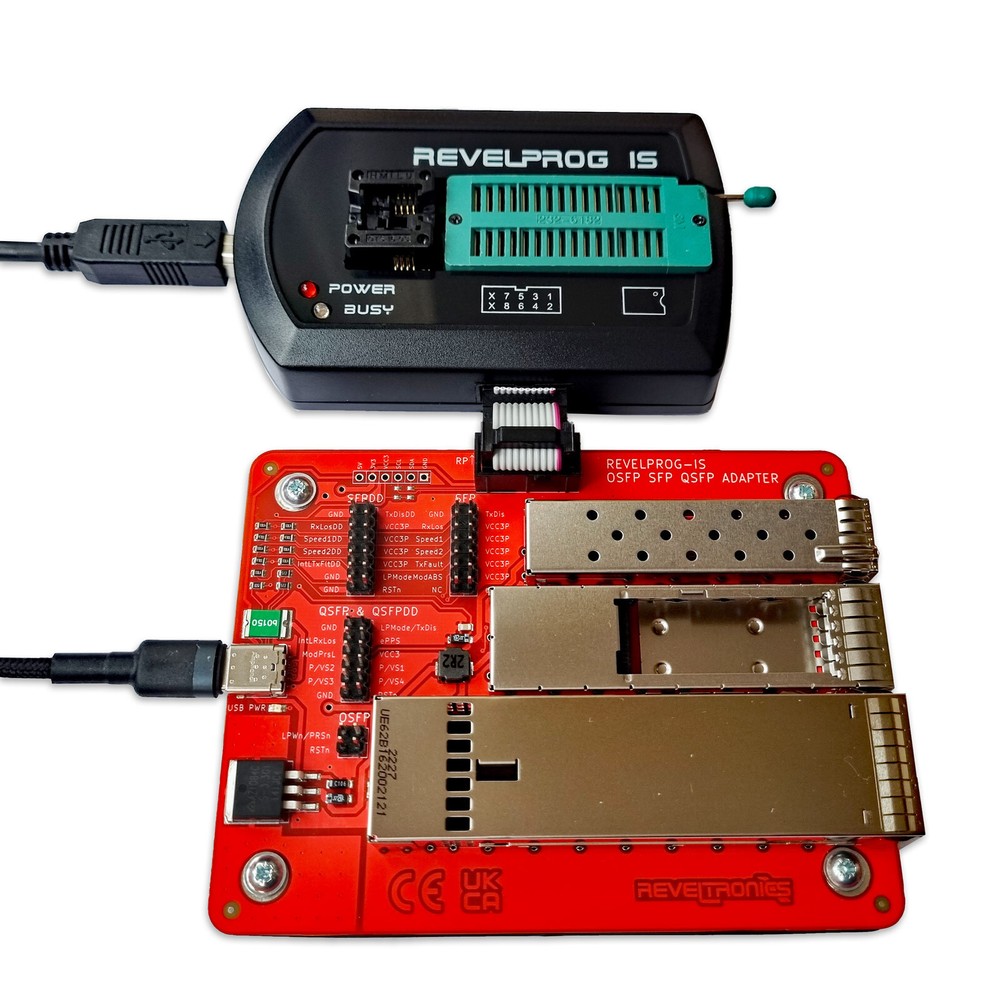 OSFP QSFP-DD SFP-DD Transceiver Coding Board for REVELPROG-IS Programmer