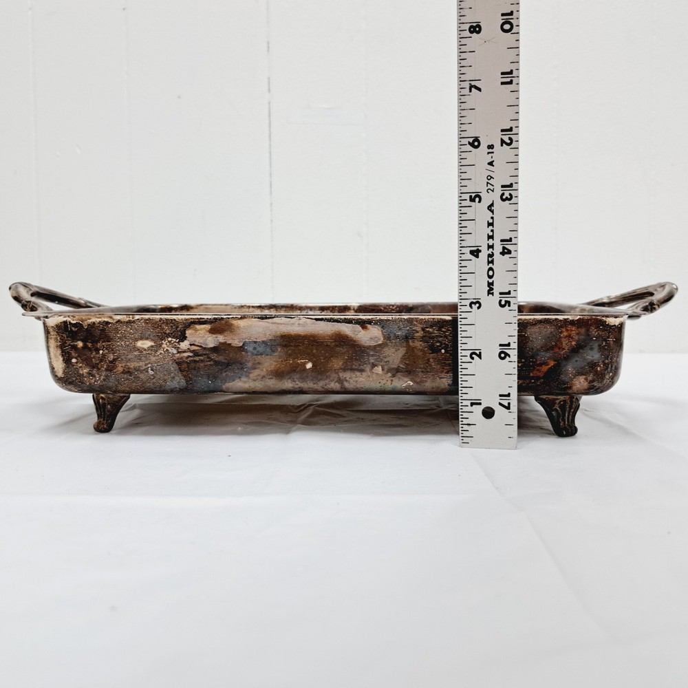 Vintage Silver Plate Vegetable Serving Dish Elegant