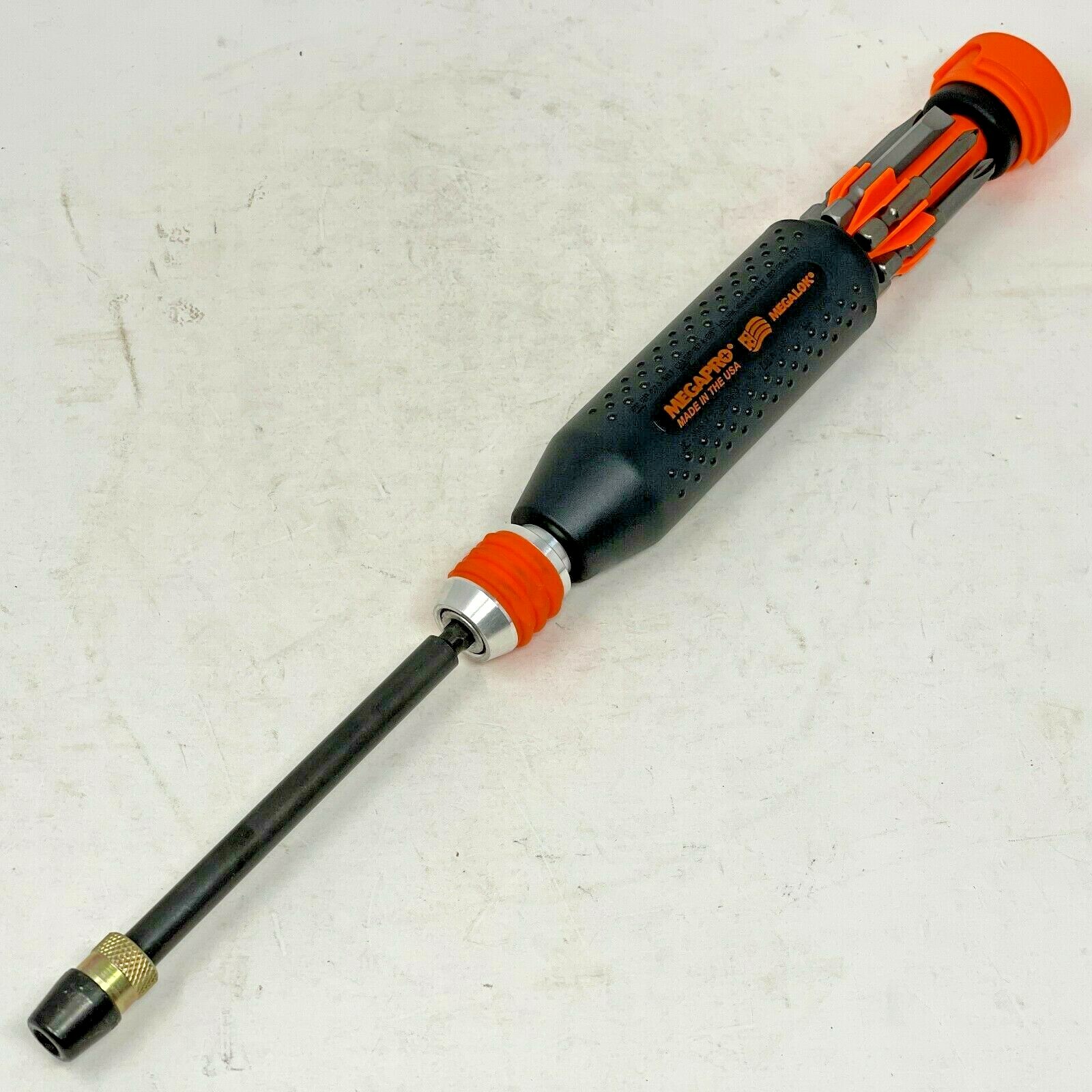 Megapro MegaLok Quick Connect 1/4" Drive Multi Bit Screwdriver USA 5" Extension