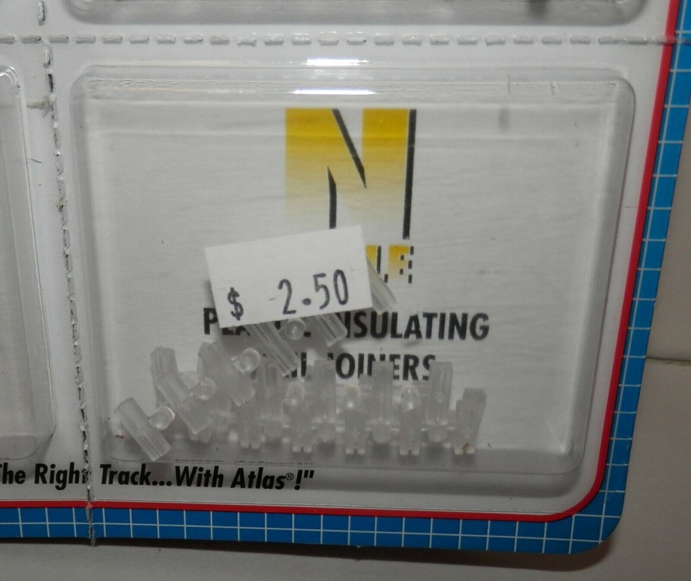 Atlas N Code 80 Snap-Track Plastic Insulating Rail Joiners (24pcs) #2538 NIP