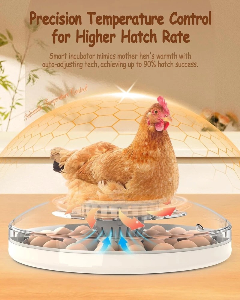 30 Egg Incubators for Hatching Eggs with Automatic Egg Turner, Auto Temperature