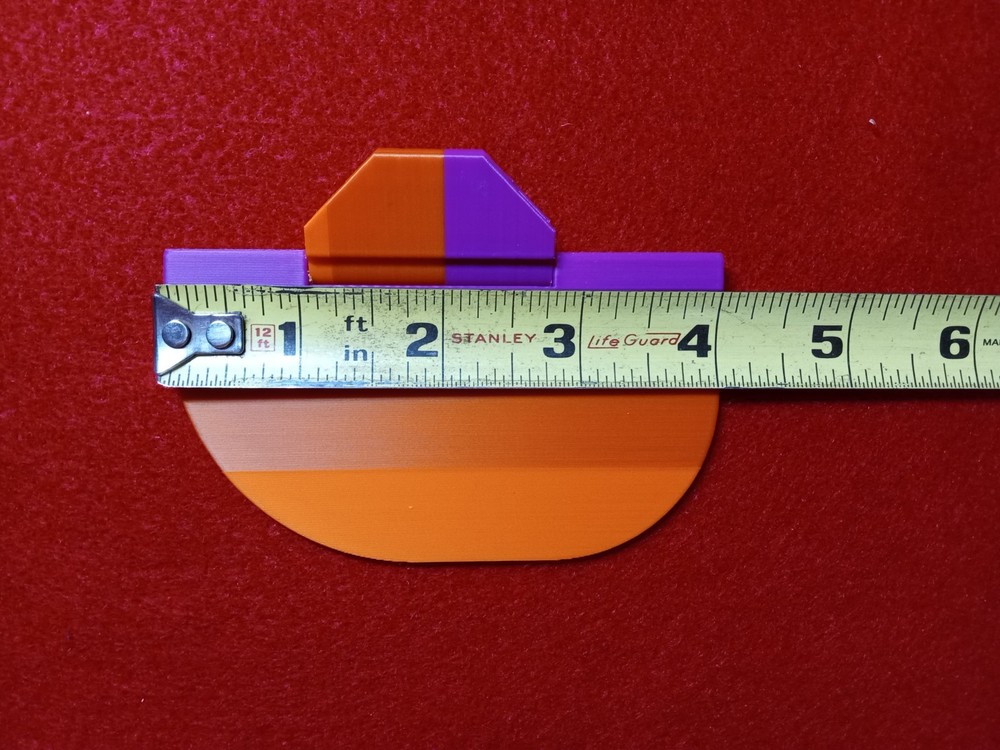Shooting Blinder for Caps / Orange & Purple