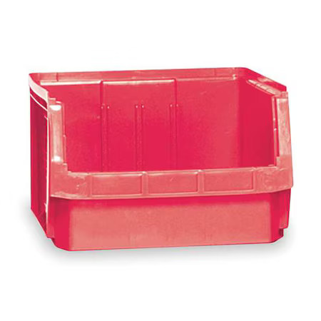 Quantum Storage Systems Qms543rd Storage Bin, Polyethylene, Red, 11 7/8 In H,