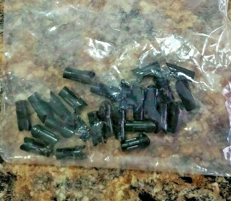 25 Pcs. New Black half moon nocks