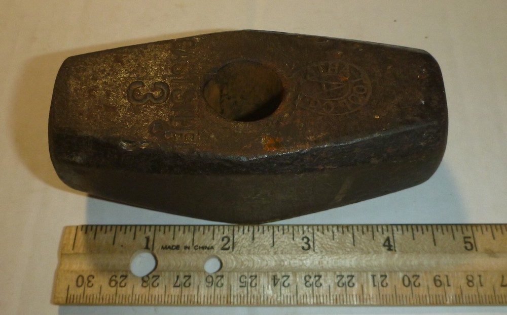 Vintage Atha 3 lb Blacksmith Sledge Hammer Head