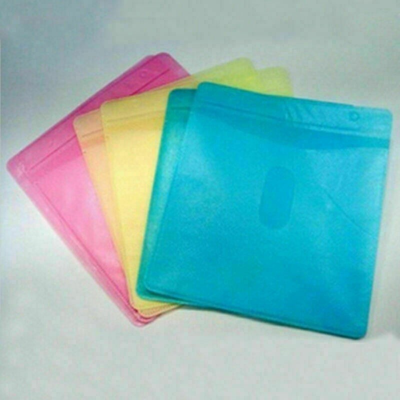100 x DVD Double Sided Cover Storage Case Protector Sleeve Plastic Bag Solid